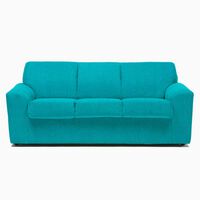 Sofá Cabsur Milan 3 Cuerpos Chenille Turquesa