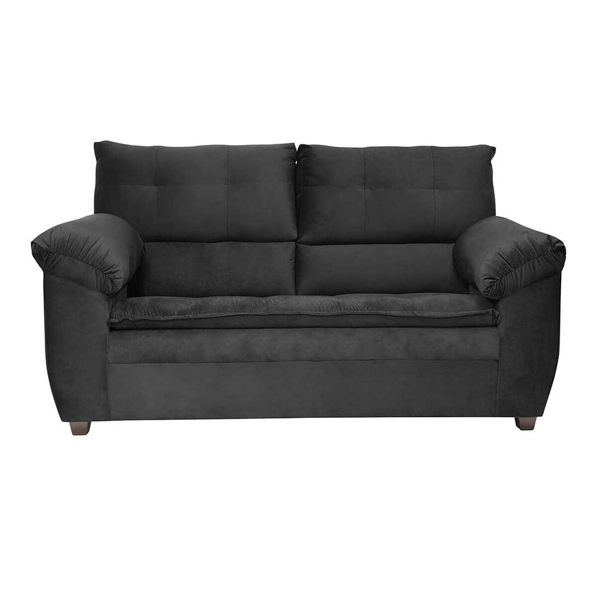 Juego de Living Innovamuebles Liverpool Sofá 2 Cuerpos + Dos Butaca 1 Cuerpo Negro