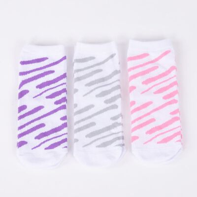 Pack 3 Calcetines Mujer Icono Blanco