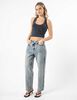 Jeans Straight Bot&oacute;n Cruzado Mujer Icono