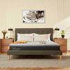 Cama Europea CIC 2 Plazas Hybrid Plus + Respaldo + 2 Veladores