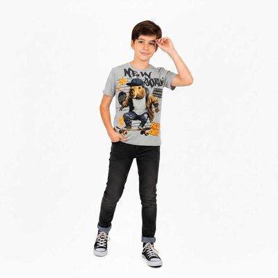 Polera Manga Corta Algod&oacute;n Ni&ntilde;o Cutback