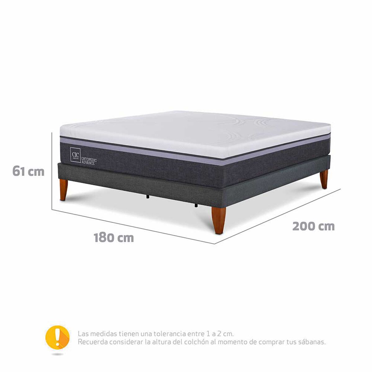Cama Europea CIC King Ortopedic Advance