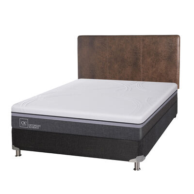 Imagen 2 del producto Box Spring CIC 2 Plazas Ortopedic Advance + Respaldo Baker