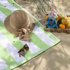 Toalla de Playa Bicolor Reversible Casanova Stripes Green 86 x 160 cm