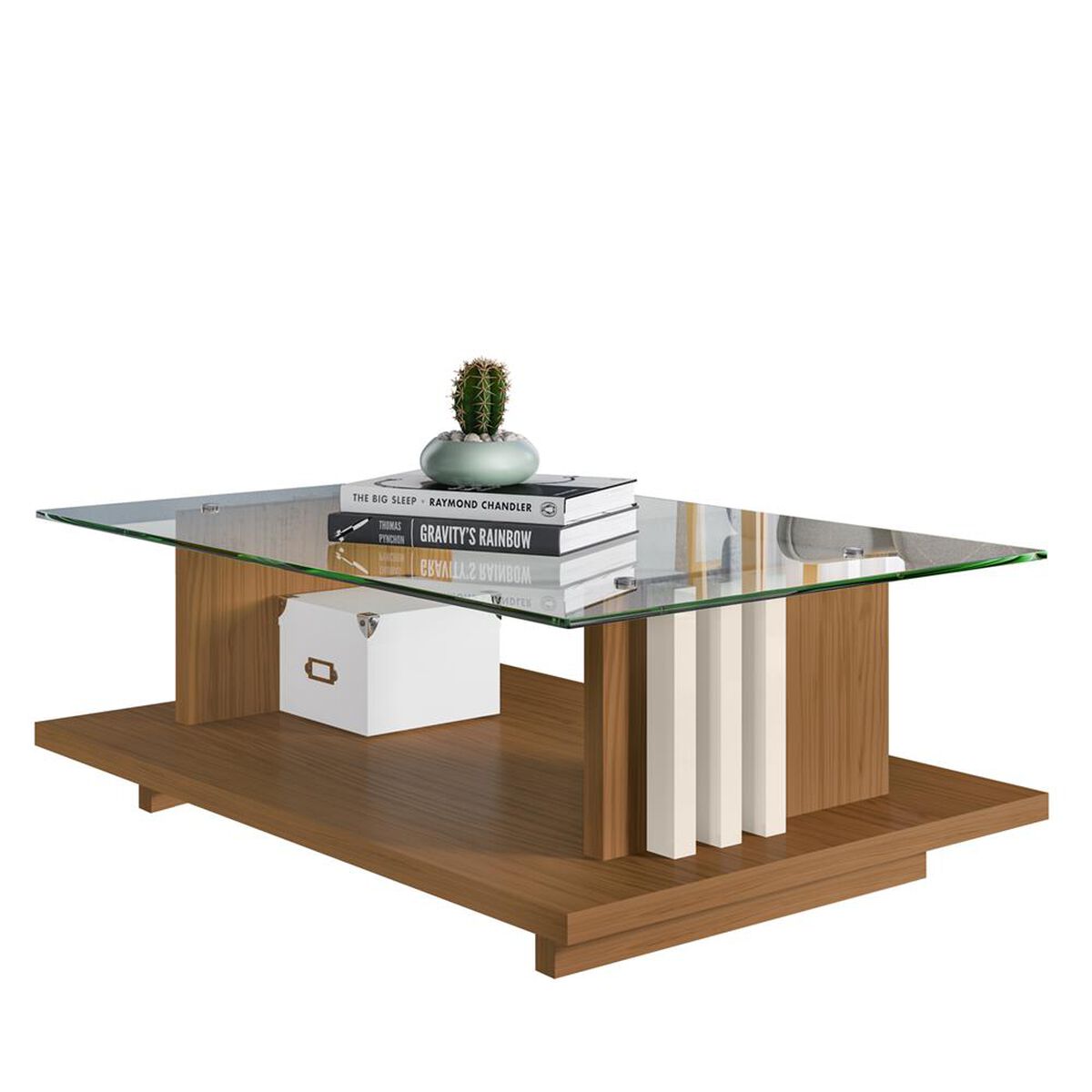 Mesa de Centro Altavision Frizz Natu Café Claro