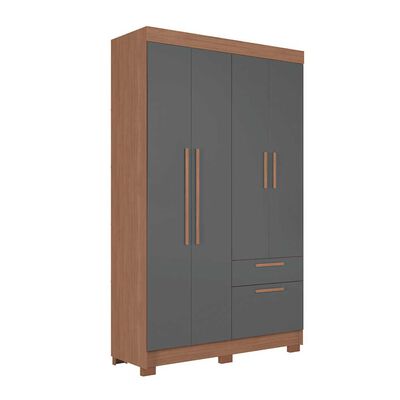 Imagen 2 del producto Clóset Onessta Londrina 4 Puertas 2 Cajones Grafito