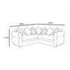 Seccional Almore Francia 5 Cuerpos Beige Caf&eacute;