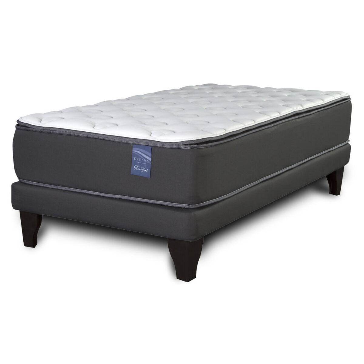 Cama Europea Dreams 1,5 Plazas New York