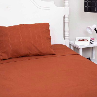 Imagen 2 del producto Juego de Sábanas Doral 1,5 Plazas Embossed Terracota