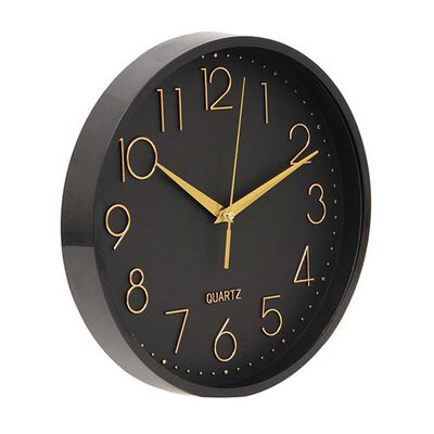 Imagen 2 del producto Reloj de Pared Plástico Vgo Circular 25 cm Negro