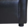 Juego de Living Muebles America Santa Fe Sofá 2 Cuerpos + Dos Sillones 1 Cuerpo Negro