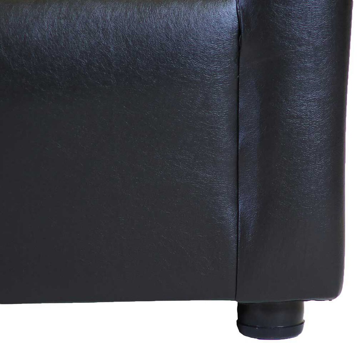 Juego de Living Muebles America Santa Fe Sofá 2 Cuerpos + Dos Sillones 1 Cuerpo Negro