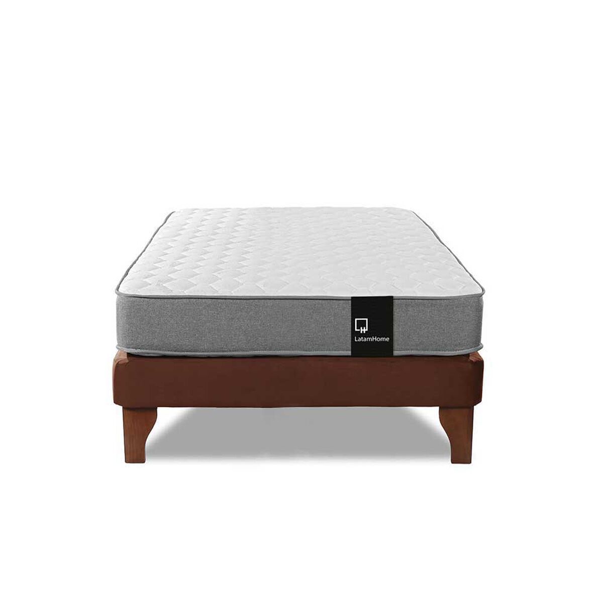 Cama Europea Latam Home 1,5 Plazas Zen Best Chocolate
