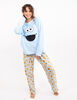 Pijama Manga Larga Mujer Cookie Monster Palza Sesamo