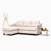 Sofá Seccional Barra Design Elena Izquierdo 3 Cuerpos Beige