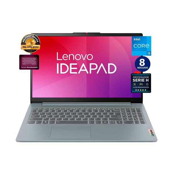 Notebook Lenovo Ideapad 3 Core i5 12450H 8GB 512GB SSD 15,6""