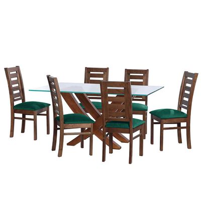 Juego de Comedor Latam Home Alicante 6 Sillas Verde