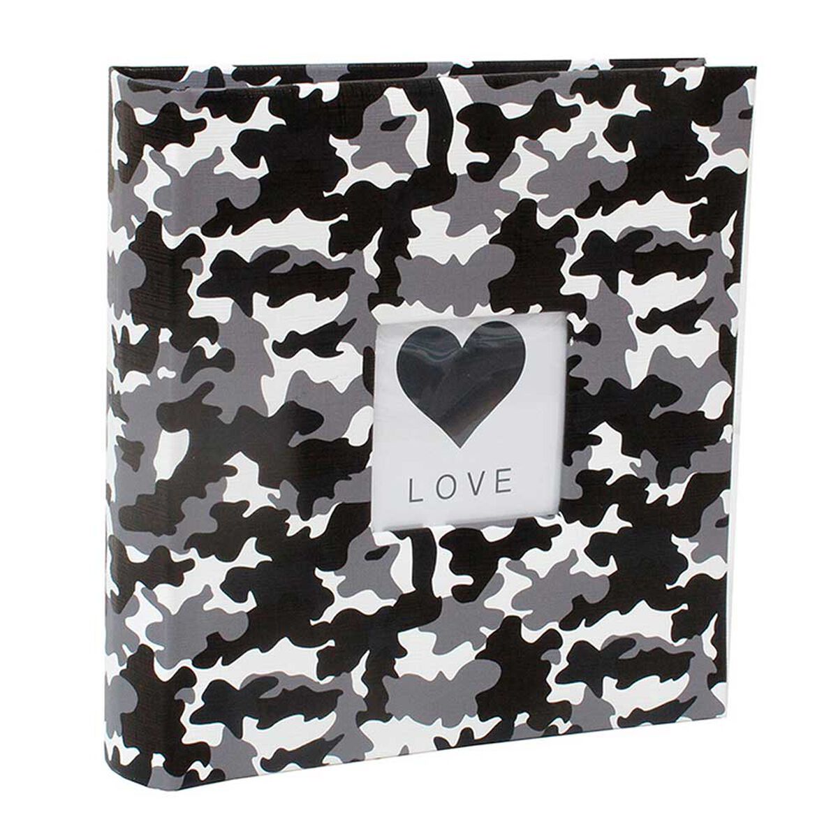 Álbum para Fotos Tela Vgo Camuflado con Memo 200 Fotos Gris