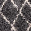 Alfombra Dib Shaggy Design 150 x 220 cm Gris