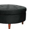Pouf Latam Home Paris Tela Velvet Negro