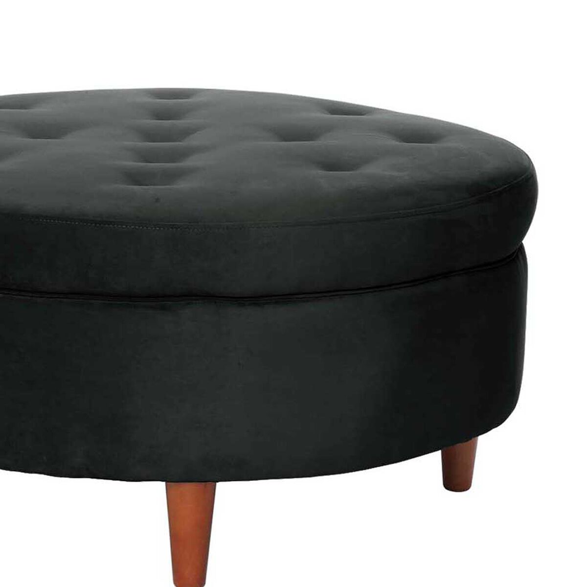 Pouf Latam Home Paris Tela Velvet Negro