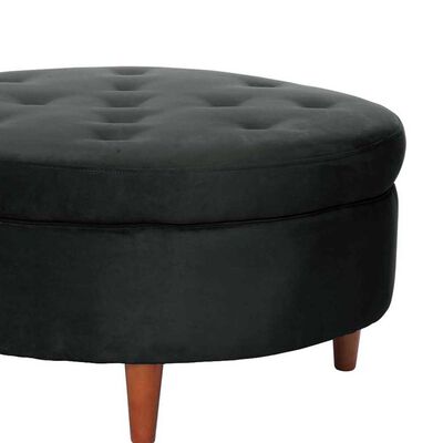 Imagen 2 del producto Pouf Latam Home Paris Tela Velvet Negro