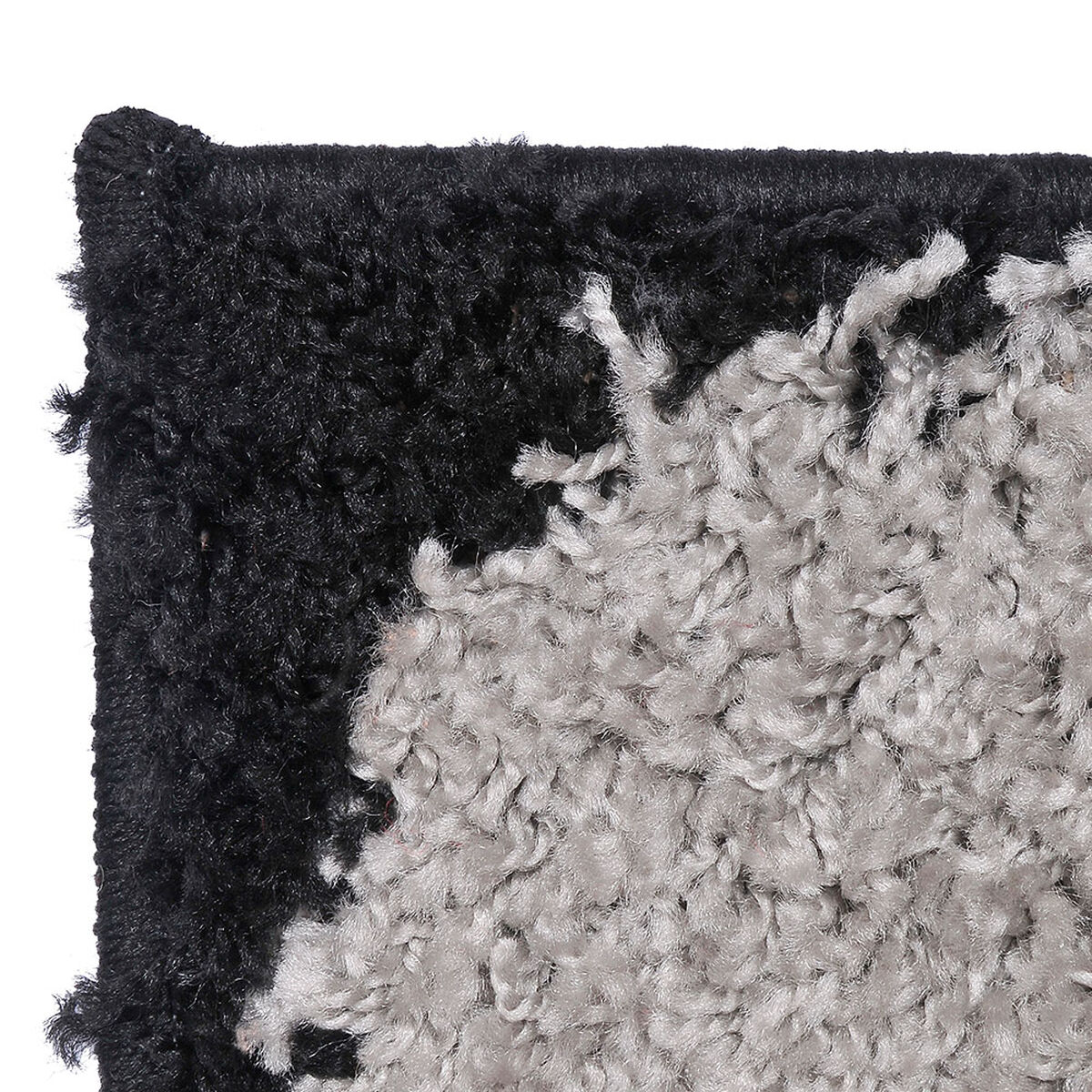 Alfombra Shaggy 1.8k Studio 133x180 Girds Negro