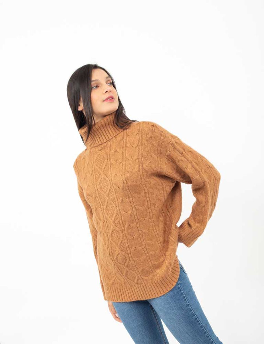 Sweater Cuello Tortuga Mujer Zibel