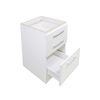 Mueble de Cocina Base Mobikit 3 Cajones Acacia Blanco
