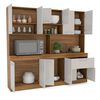 Mueble de Cocina Vekkahome Buck 1 Cajón 12 Puertas Blanco