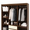 Cl&oacute;set Vekkahome Americano 6 Puertas 2 Cajones Beige