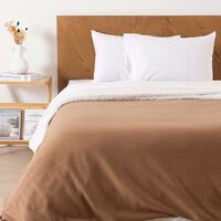 Frazada Mashini Polar-Sherpa Lisa 2 Plazas Café