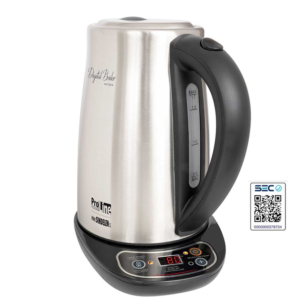 Hervidor Eléctrico Sindelen HA-3750DIN 1,7 lts.