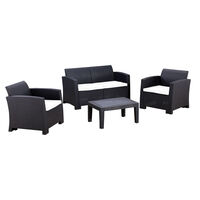 Juego de Living para Terraza Northwest Menorca Sofá 2 Cuerpos + Dos Sillones 1 Cuerpo