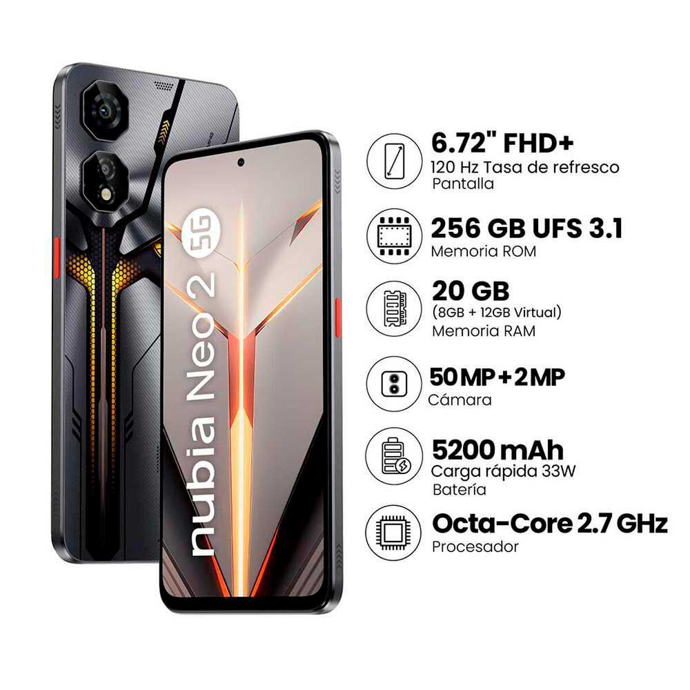 ZTE Nubia Neo 2 5G 256GB Gris, foto 8