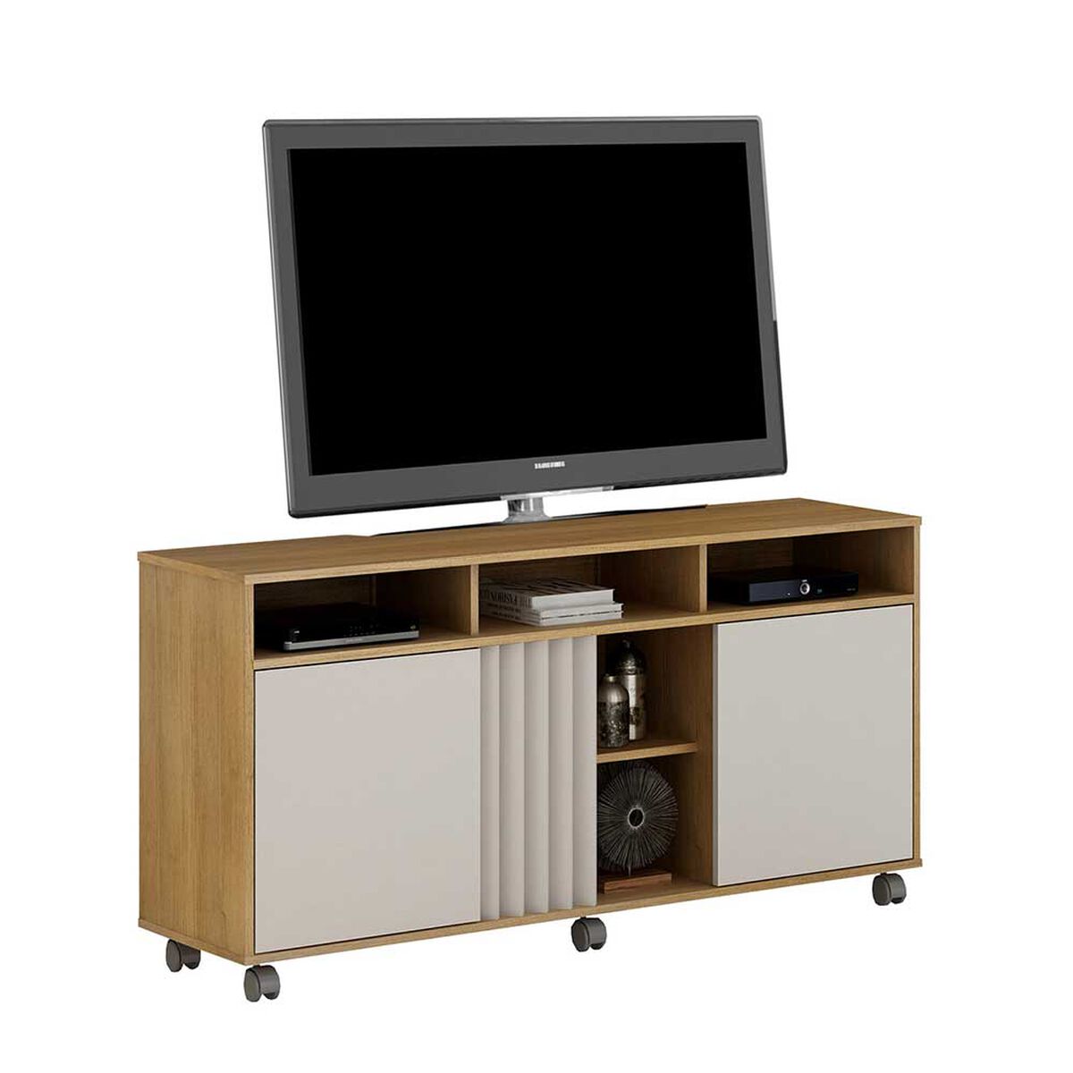 Rack TV Vekkahome Viena Hasta 55" Café
