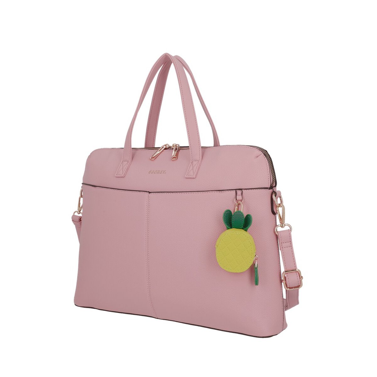 Cartera de Mujer Porta Laptop 14" Secret Aruba SC7 Grande Rosado