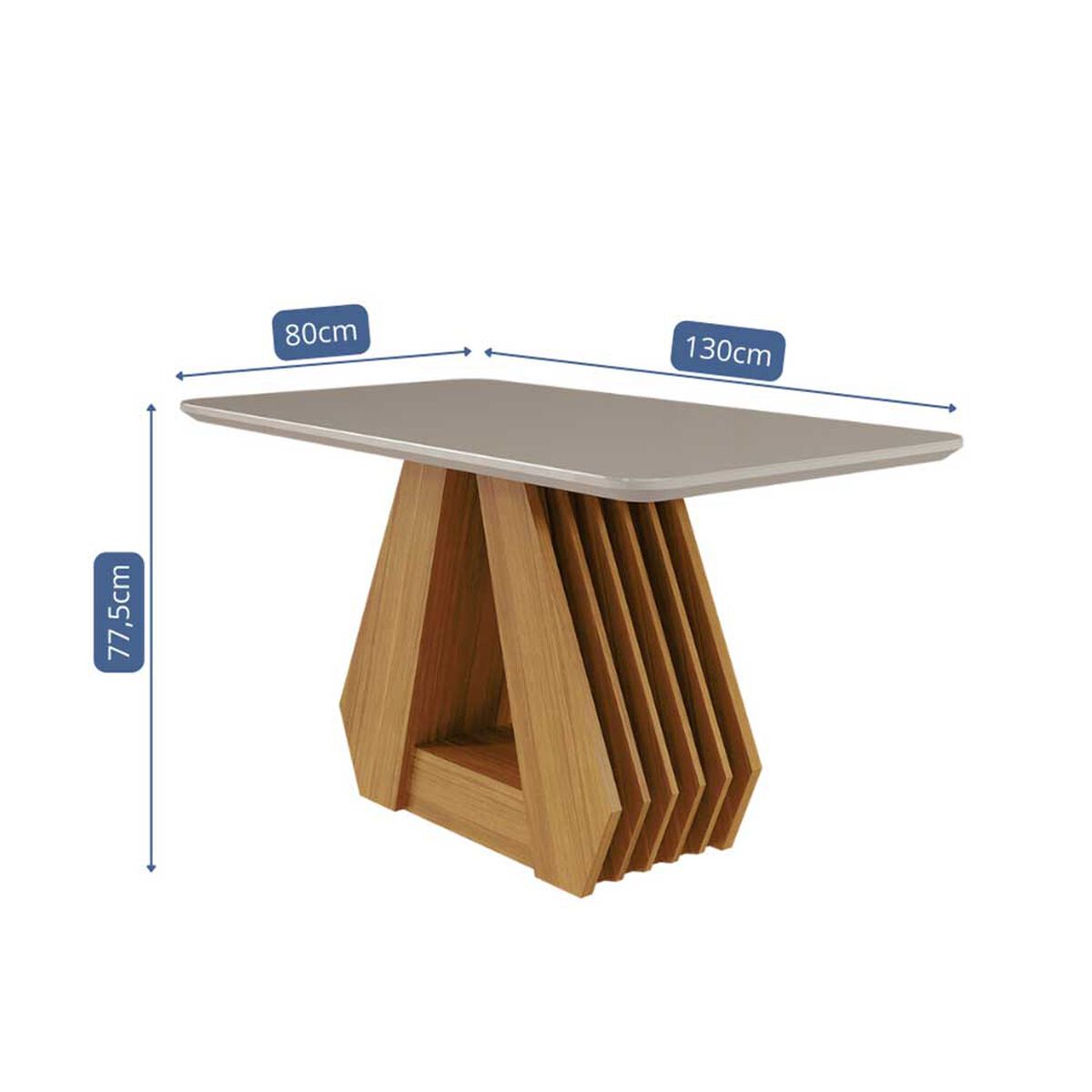 Juego de Comedor Decocasa Agata 4 Sillas Off White