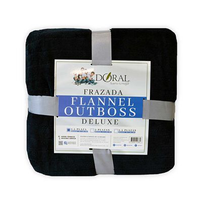 Frazada Poliéster Doral 1,5 Plazas Deluxe Azul Oscuro
