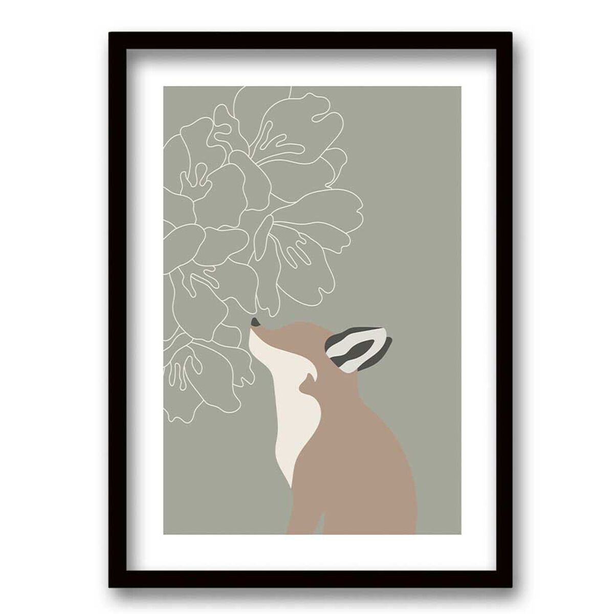 Cuadro Decorativo Retela Zorro 50 x 35 cm