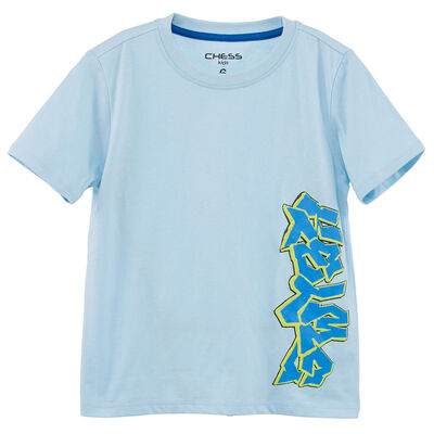 Polera Manga Corta de Algodón Niño Chess