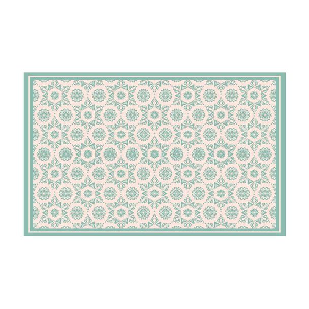 Alfombra Davanti Flor Hindu Turquesa 140 x220 Flor Hindu Turquesa