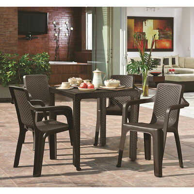 Imagen 2 del producto Silla para Terraza Rimax Eterna con Apoya Brazos Wengue