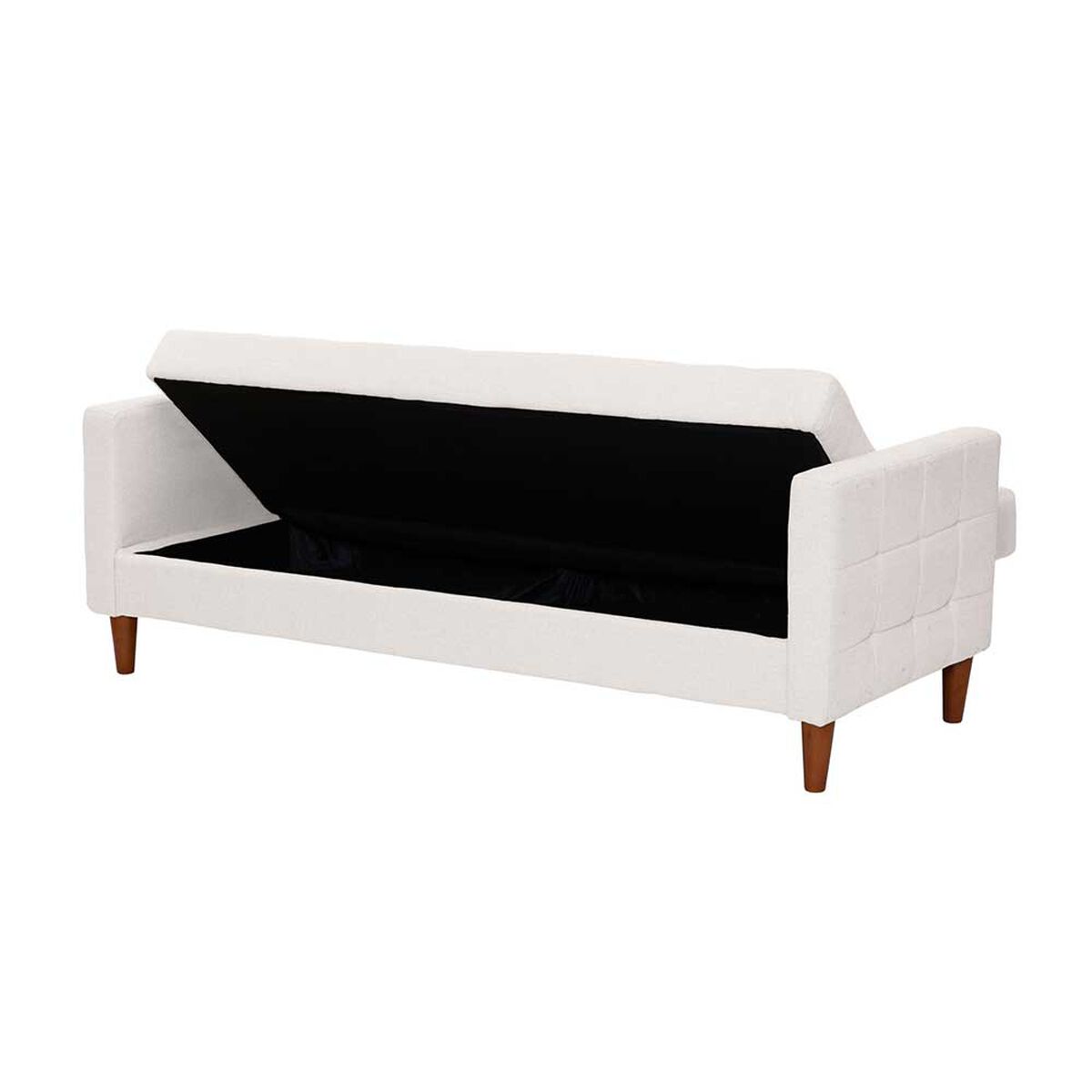 Futón Latam Home Genova Lino 3 Cuerpos Blanco