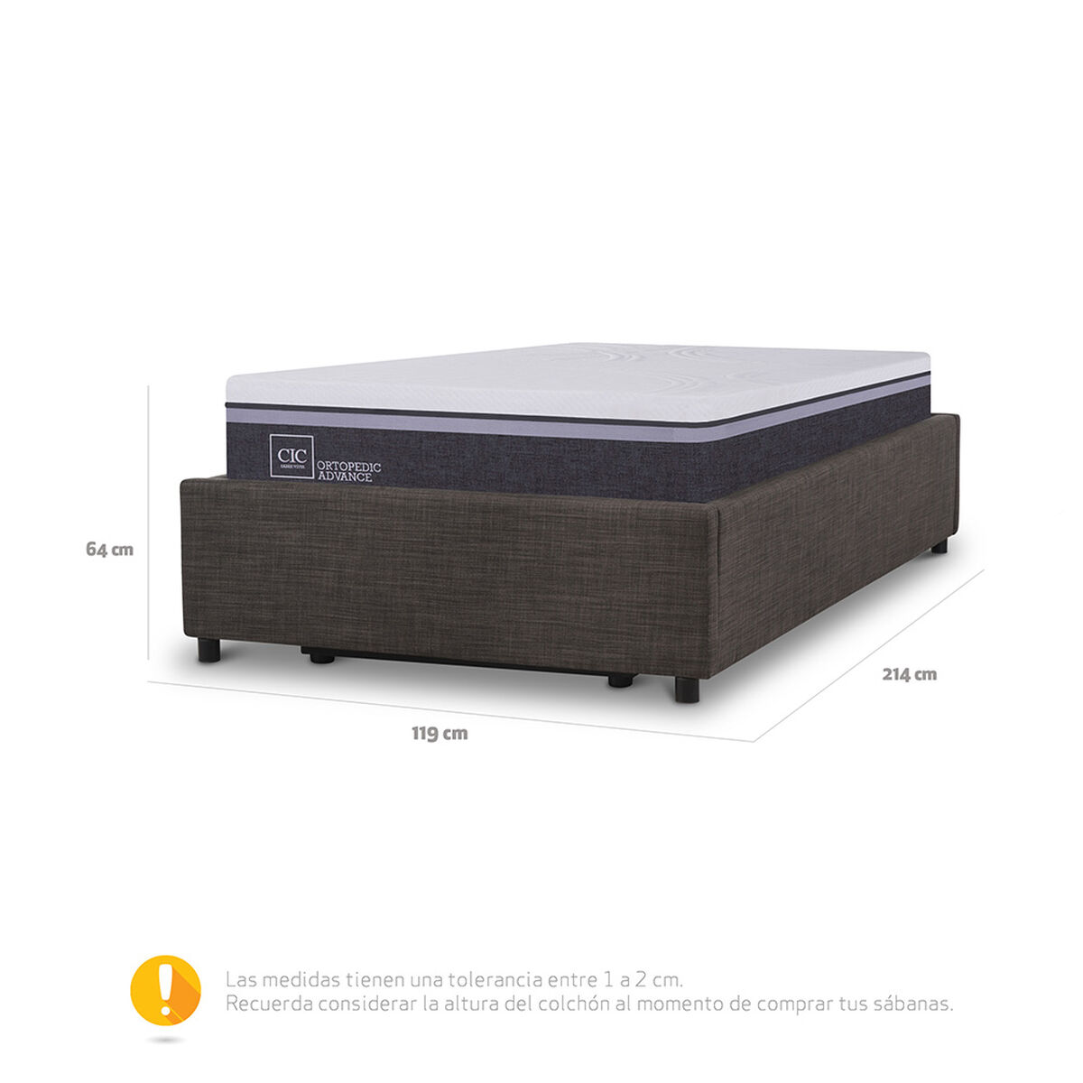 Space Box CIC 1,5 Plazas Ortopedic Advance