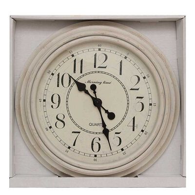 Imagen 2 del producto Reloj de Pared Plástico Vgo Circular 50 cm Beige