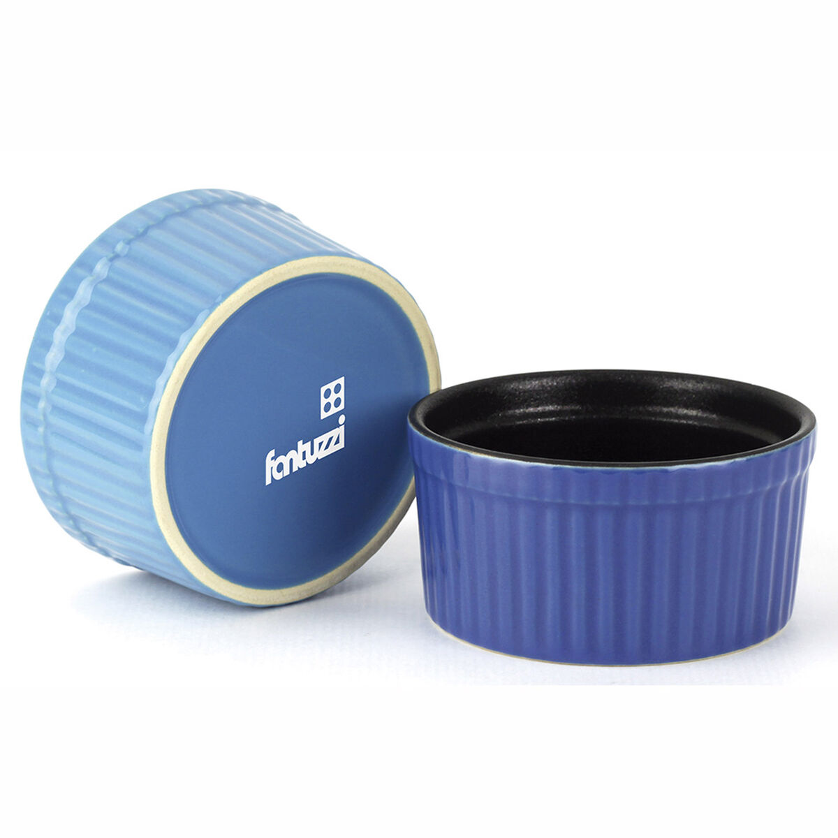 Set Asaderas y Ramekin Cerámica con Antiadherente Fantuzzi Oceano