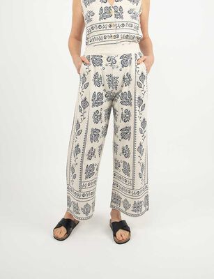 Imagen 1 del producto Pantalón Estampado Mujer Portman Club Beige