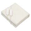 Combo Celta Cama Europea 2 Plazas New Atlantis Base Dividida 190 x 150 cm + Respaldo + 2 Veladores Casanova 2 Plazas Nogal + Calientacamas Kioto CY2 2 Plazas